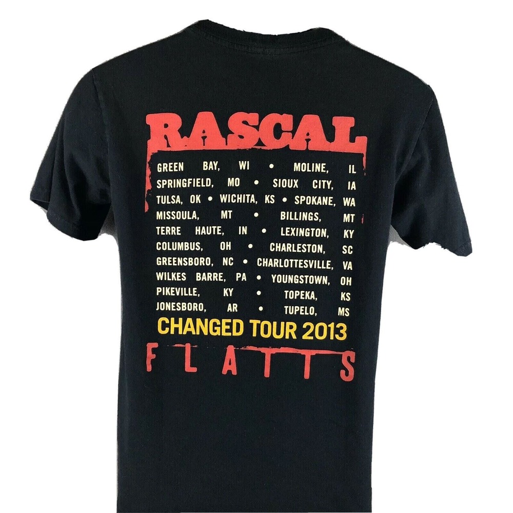 Rascal Flatts 2013 Live & Loud Concert Tour T-Shirt Country Group Size Small - Picture 2 of 6
